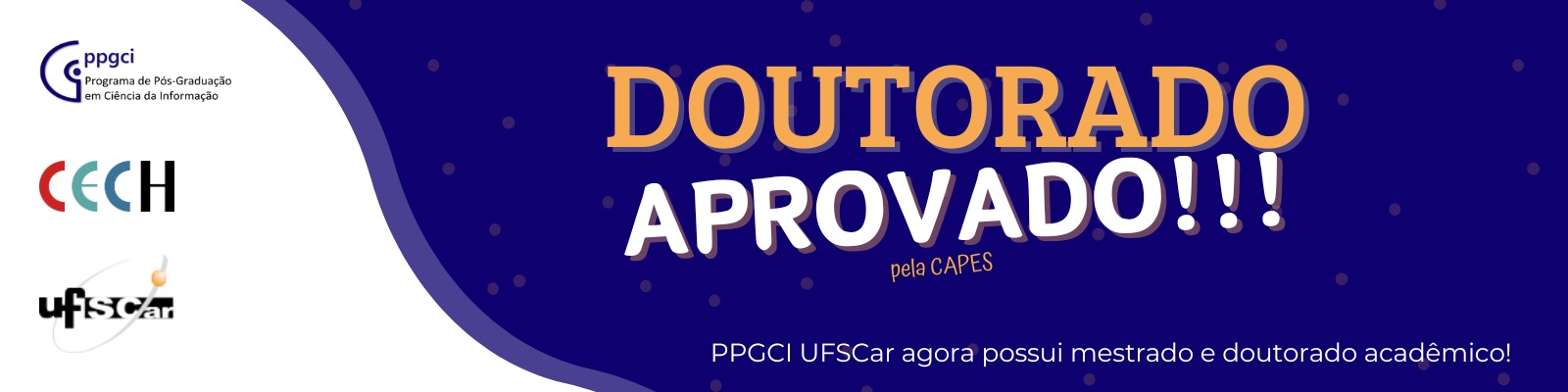 PPGCI UFSCar recebe a aprovação para o doutorado acadêmico